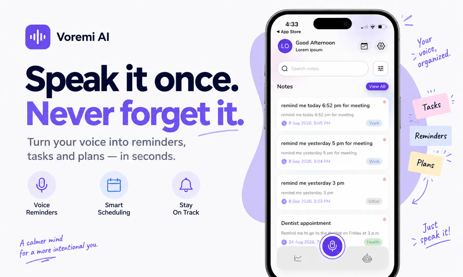 Voice Reminder: Voremi AI gallery image