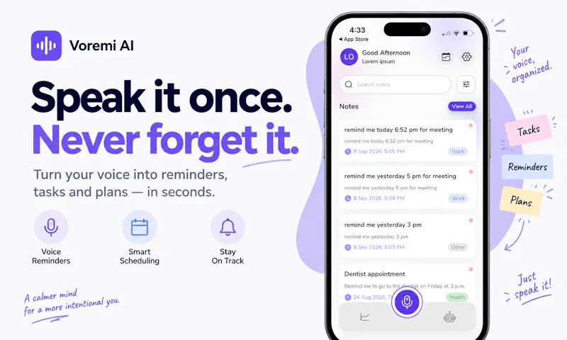 Voice Reminder: Voremi AI screenshot 2