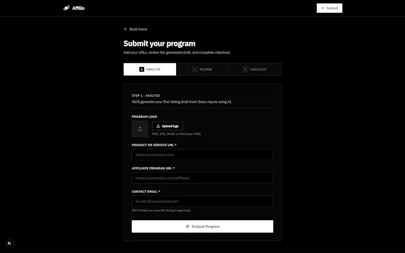 Affilio screenshot 3