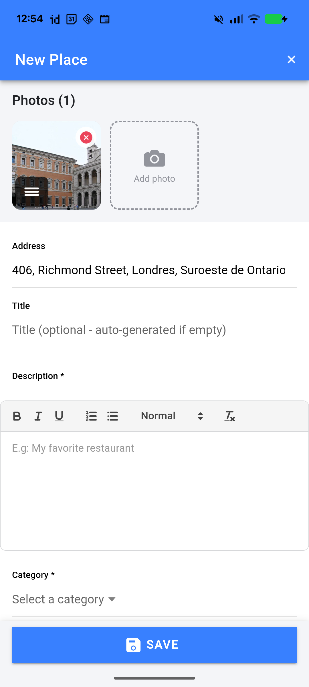 Whataplace! - Screenshot 4 showing product features and functionality