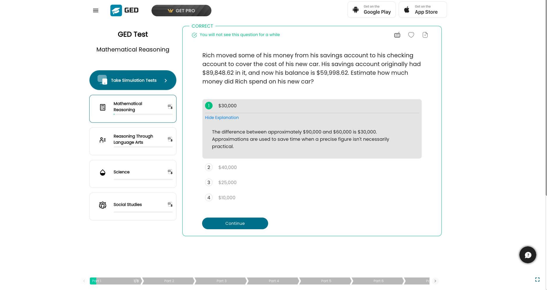 Sitio web de GED Test Prep media 2
