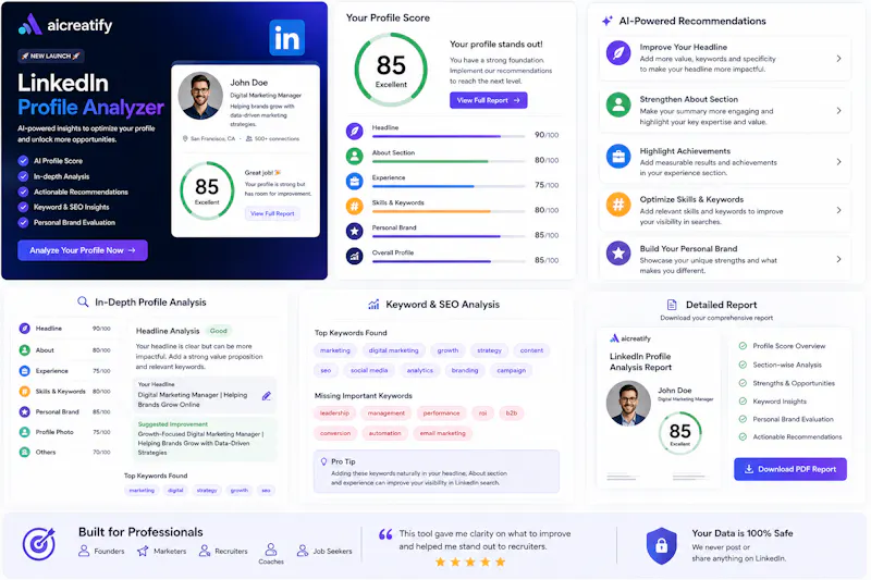 Optimize Your LinkedIn Profile with AI screenshot 2