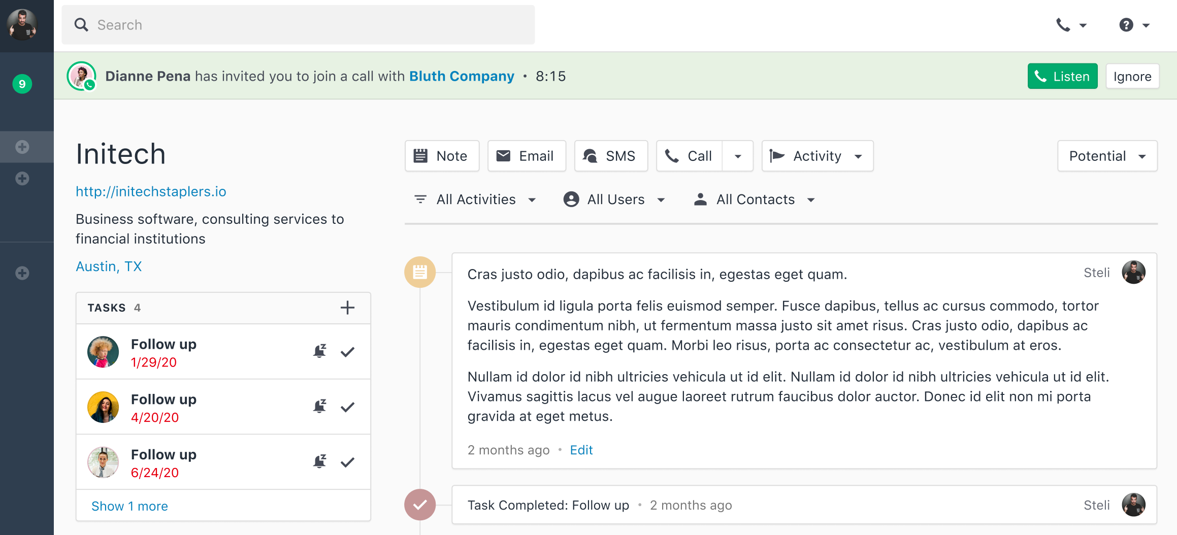 Poll option Invite others to a call image