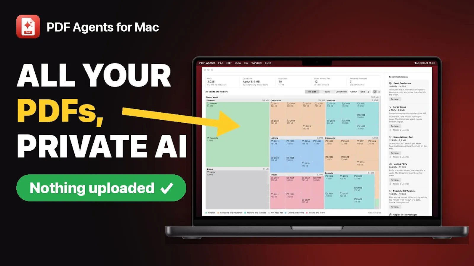 Offline PDF Agents for Mac screenshot 1 (video preview)