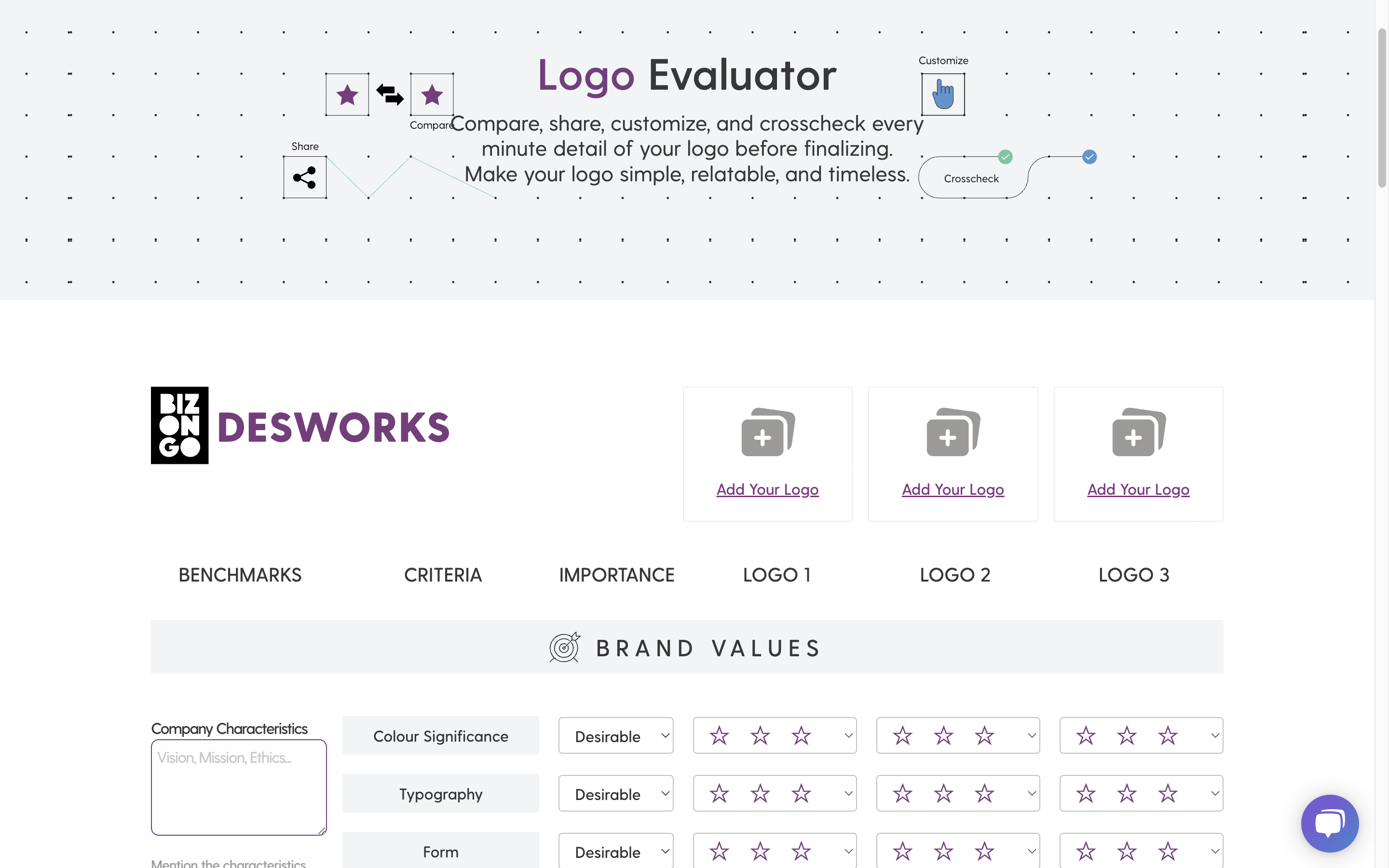 Verificador de logotipos y evaluador media 5