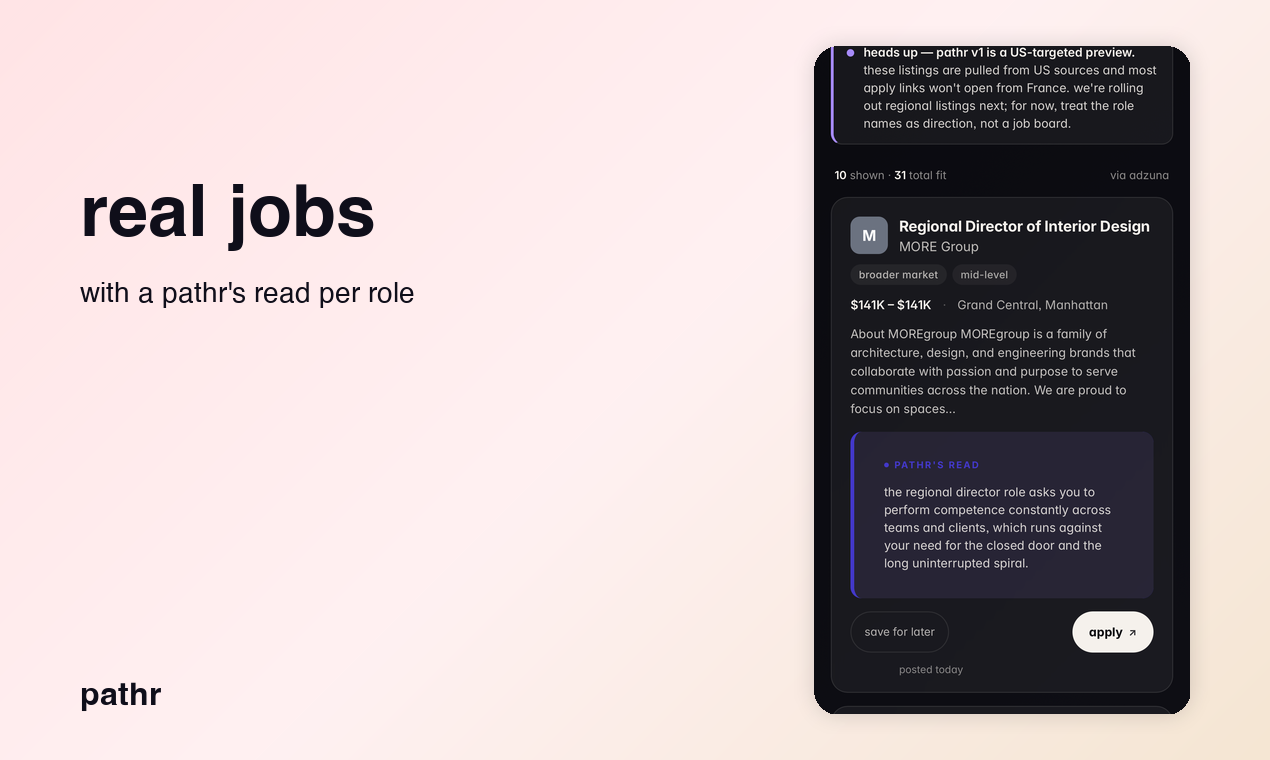pathr — career mirror for gen z gallery image