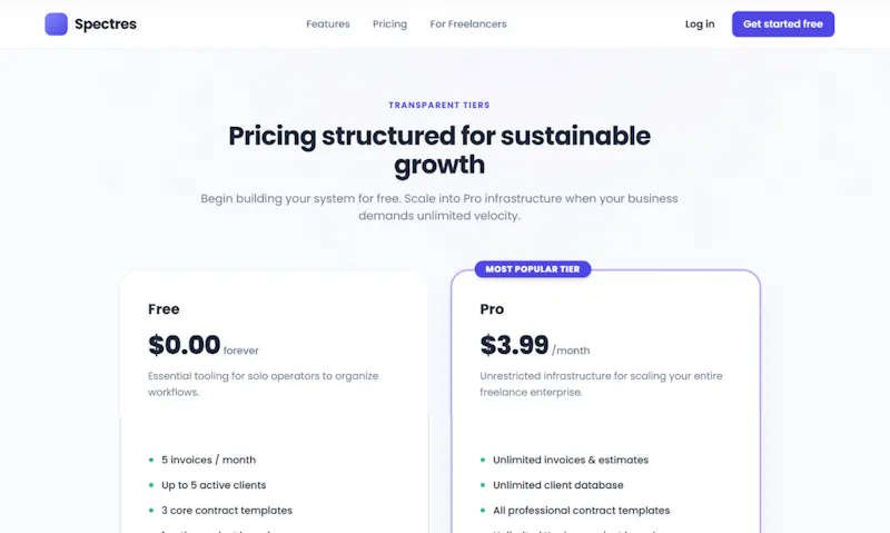 Spectres-Freelancer OS screenshot 5