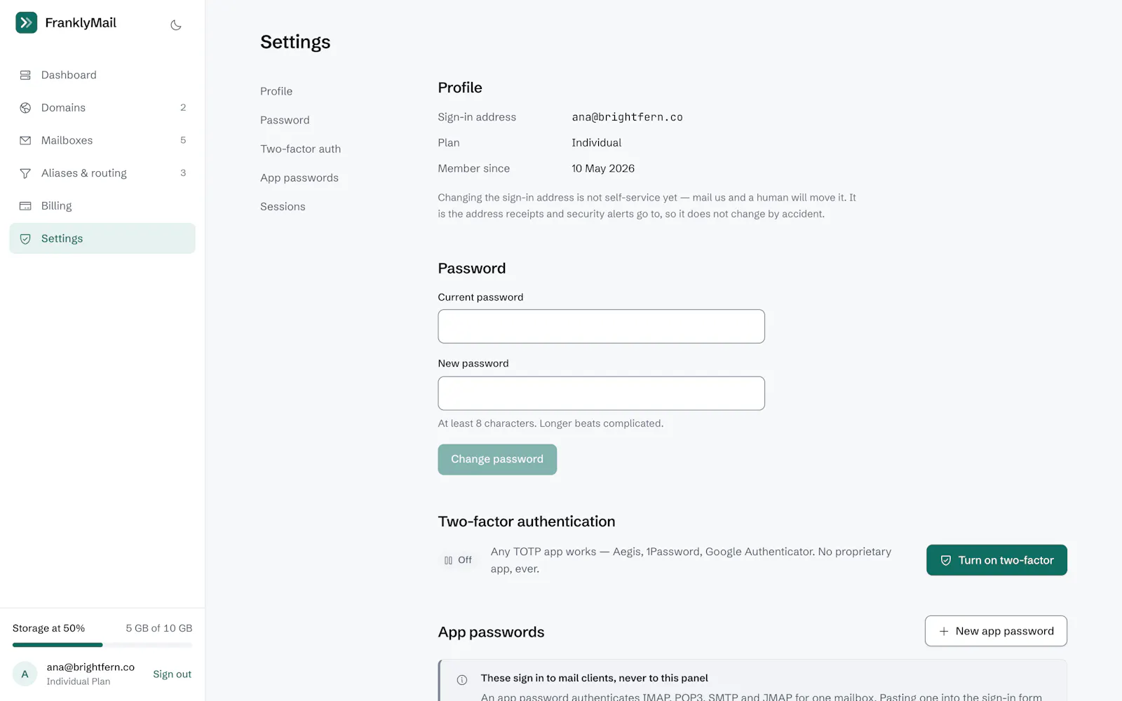 FranklyMail screenshot 7