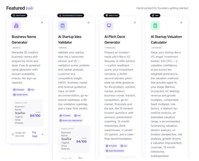 FounderTools AI gallery image