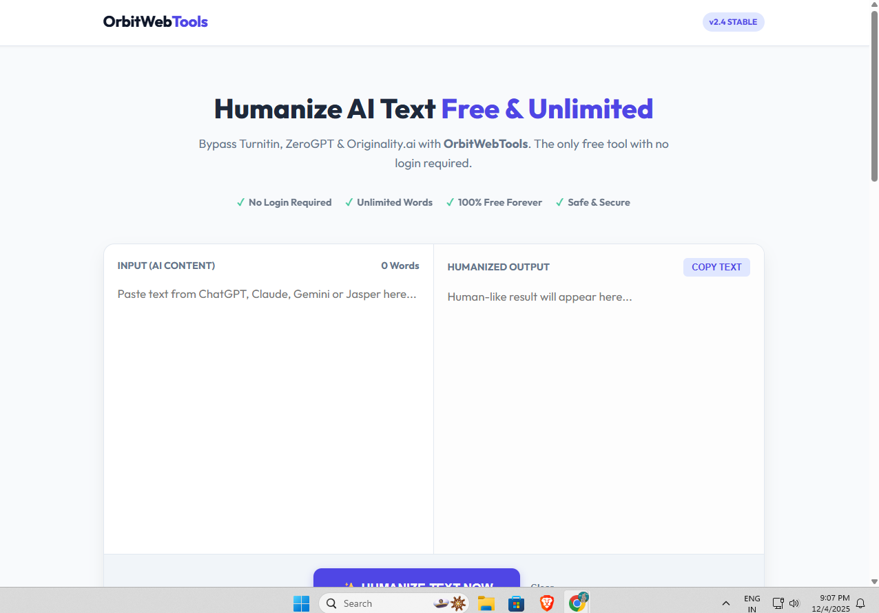 OrbitWebTools - Screenshot 2 showing product features and functionality