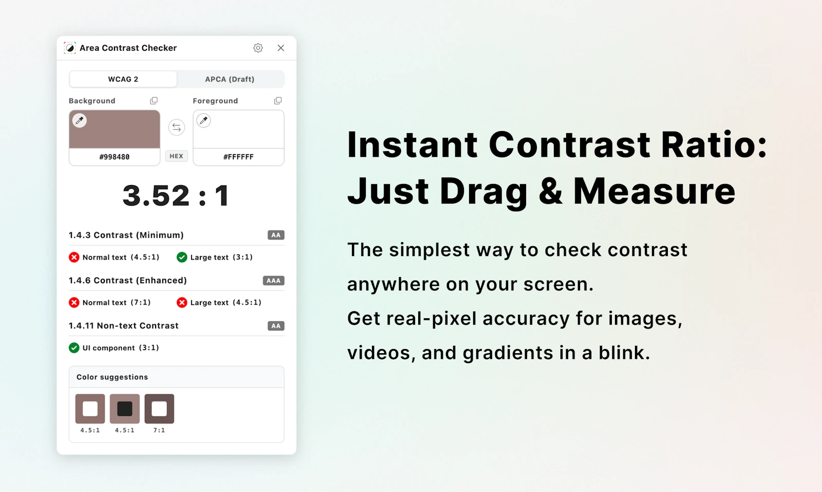 Area Contrast Checker screenshot 2