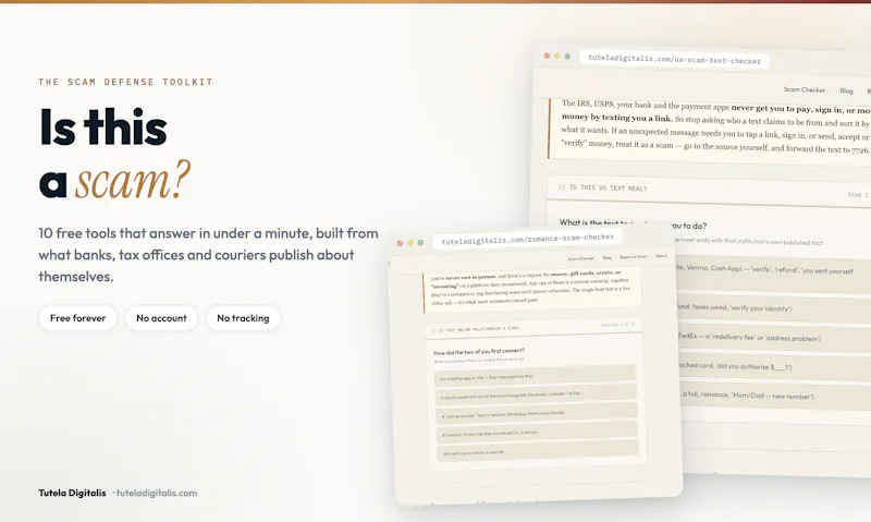 Tutela Scam Defense Toolkit screenshot 6