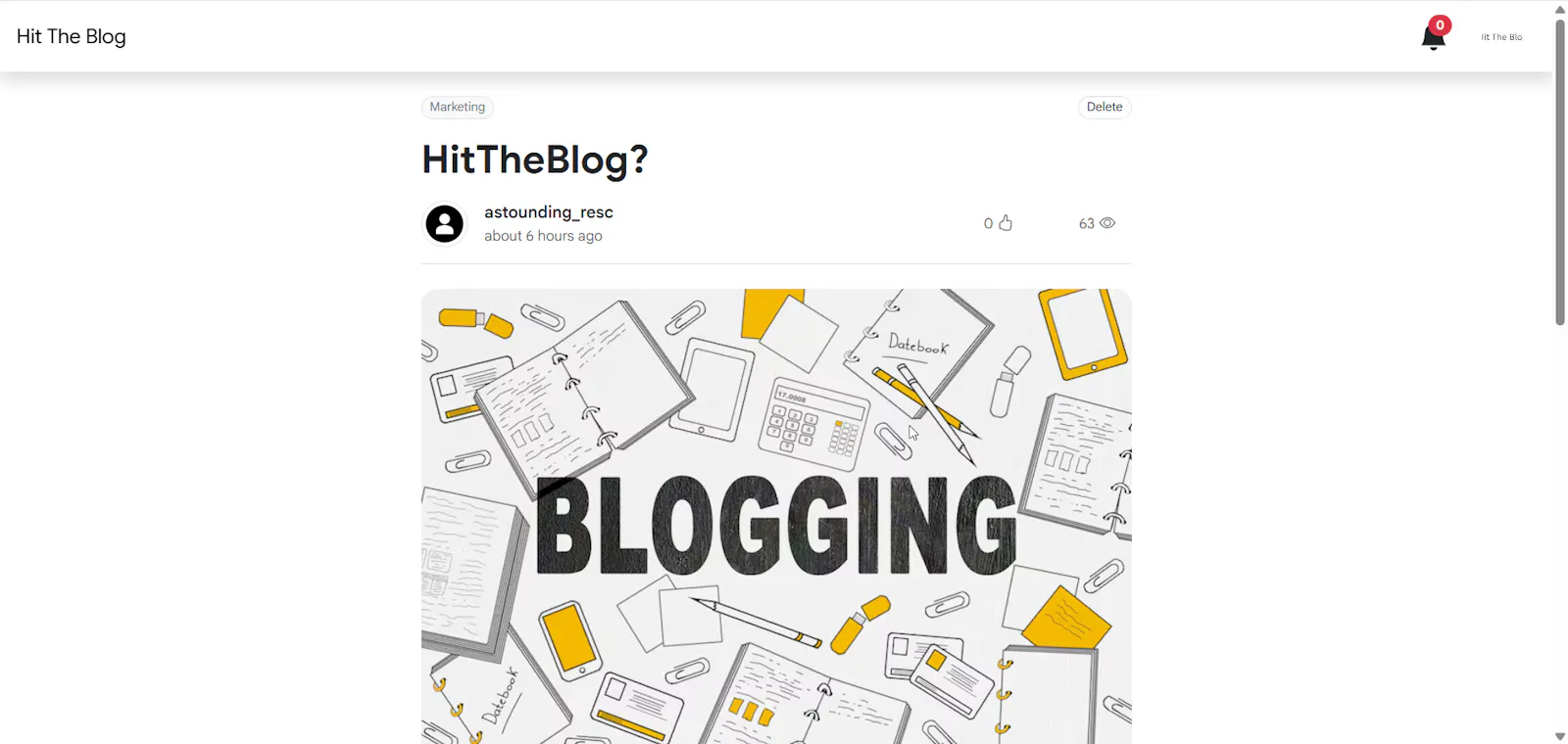 Hit The Blog screenshot 5