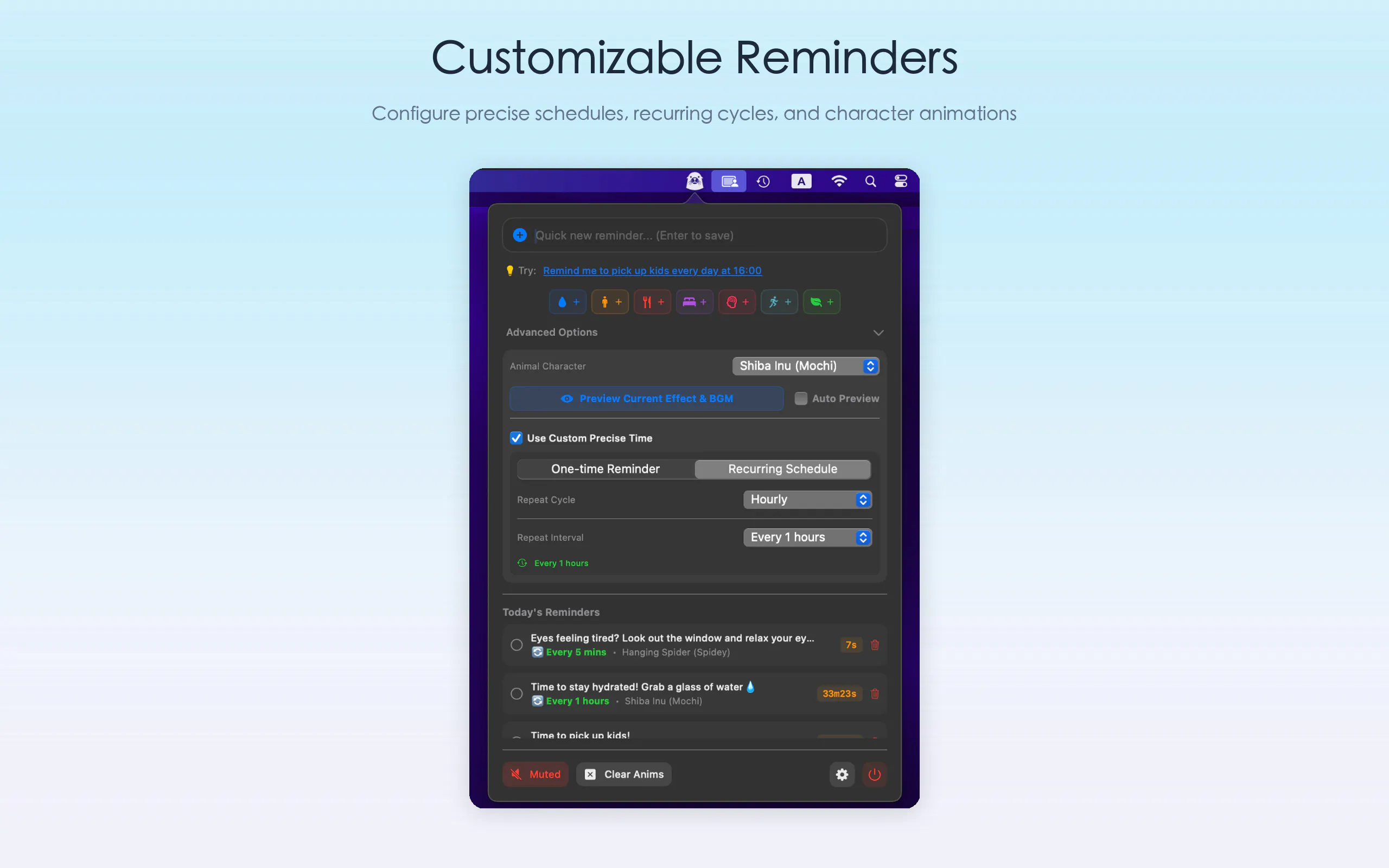 Animinder - Your desktop animal reminder gallery image