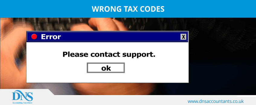 Wrong Tax Code
