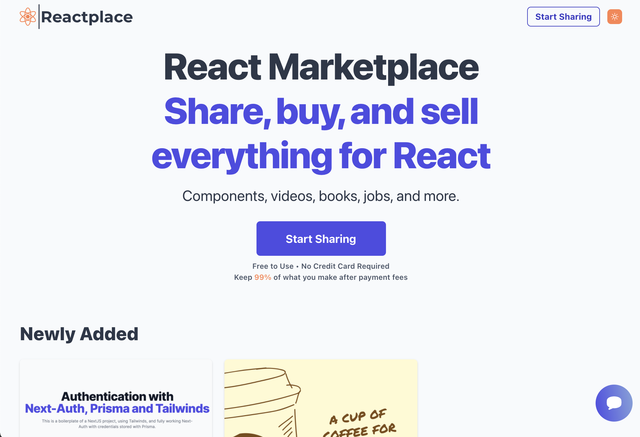 React Marketplace gallery image