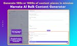 Narrato AI Bulk Content Generator image