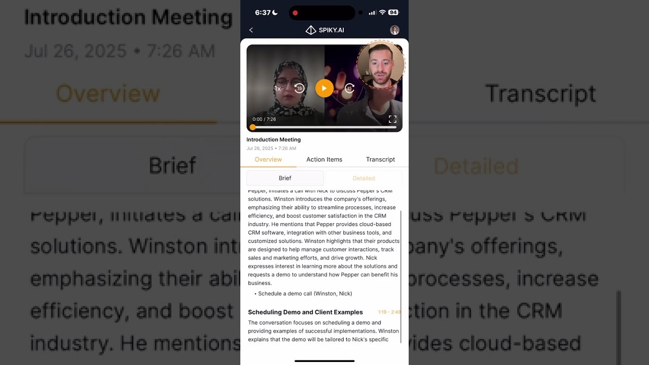 Spiky AI: Real-Time Sales Coaching & Meeting Assistant
