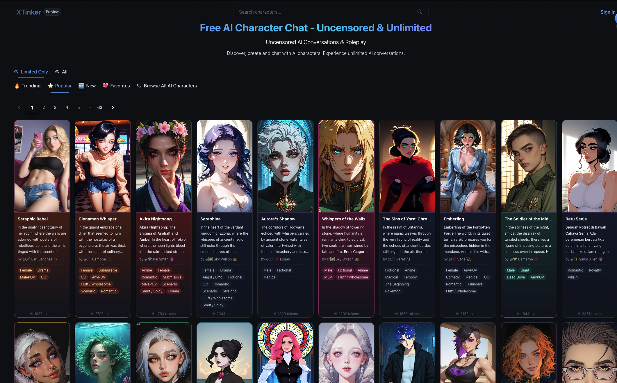 XTinker - Free AI Character Chat gallery image