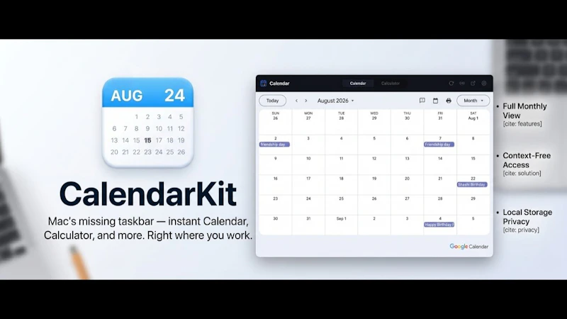 CalendarKit screenshot 1 (video preview)