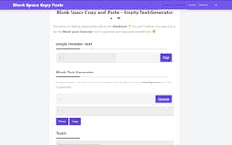 Blank Space Copy and Paste Generator media 2