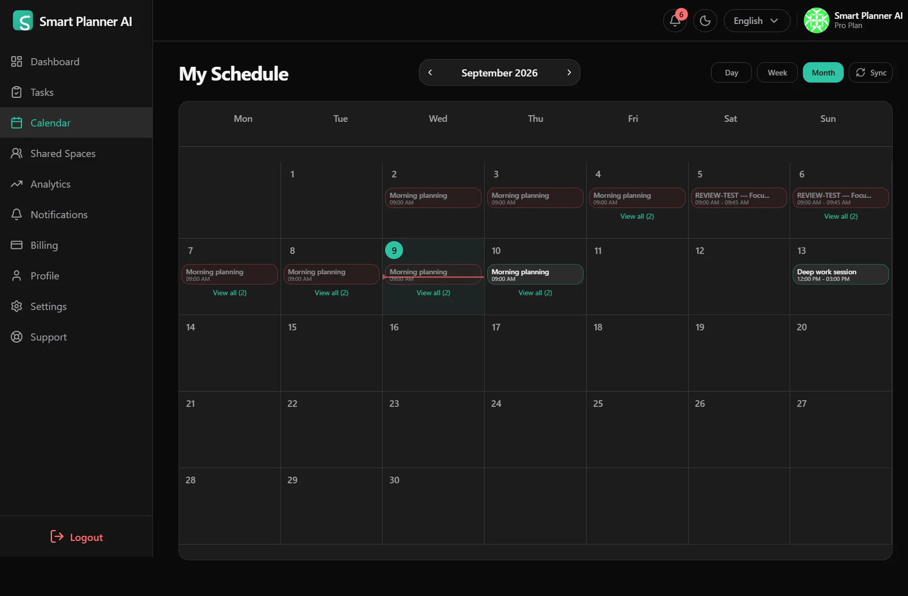 Smart Planner AI gallery image