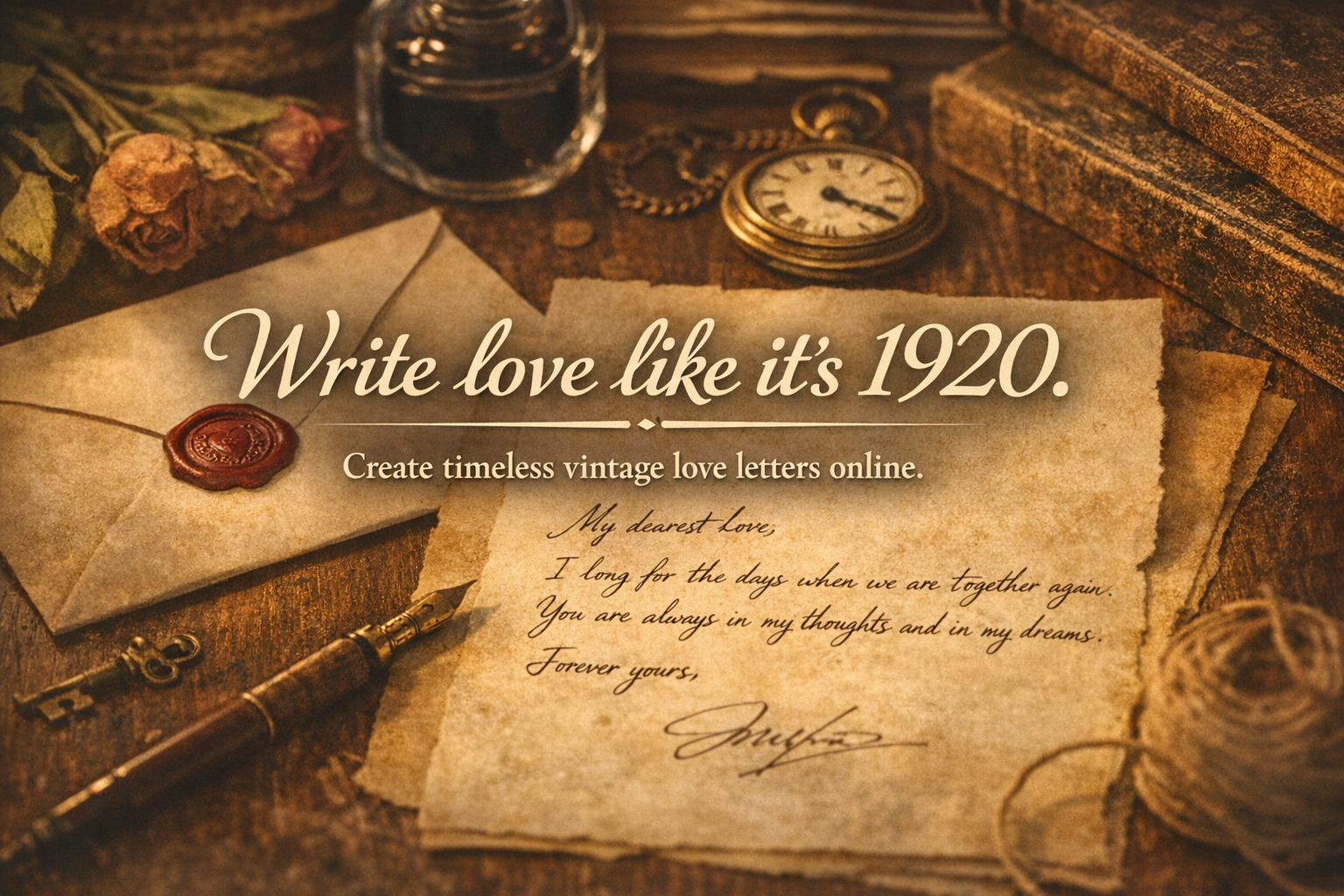 Vintage Loveletter - Main product screenshot demonstrating key features and user interface