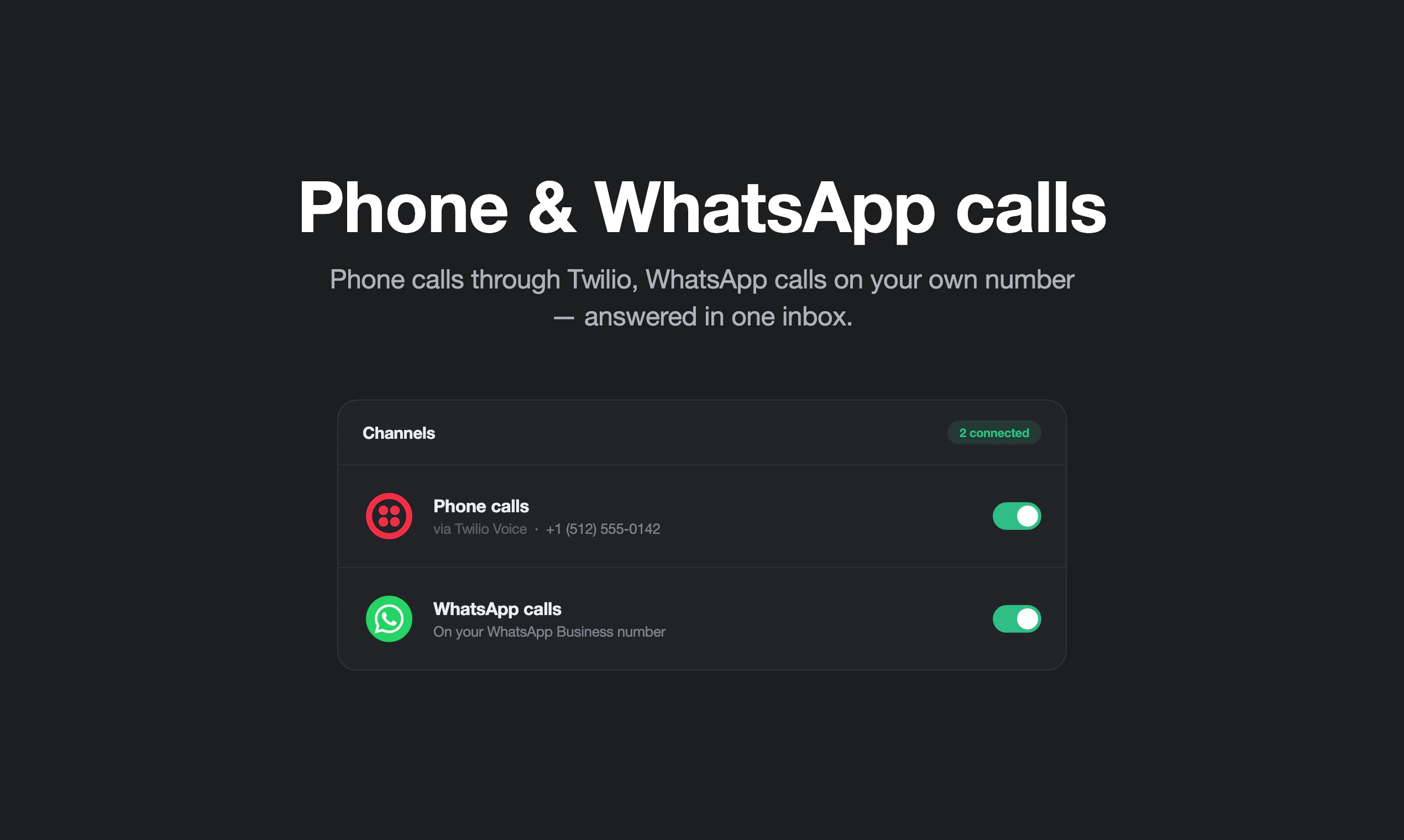 Voice Calls in Chatwoot screenshot 2