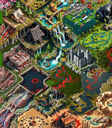 Collectively AI Generated Game World gallery image