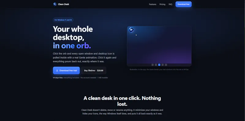 Clean Desk screenshot 2