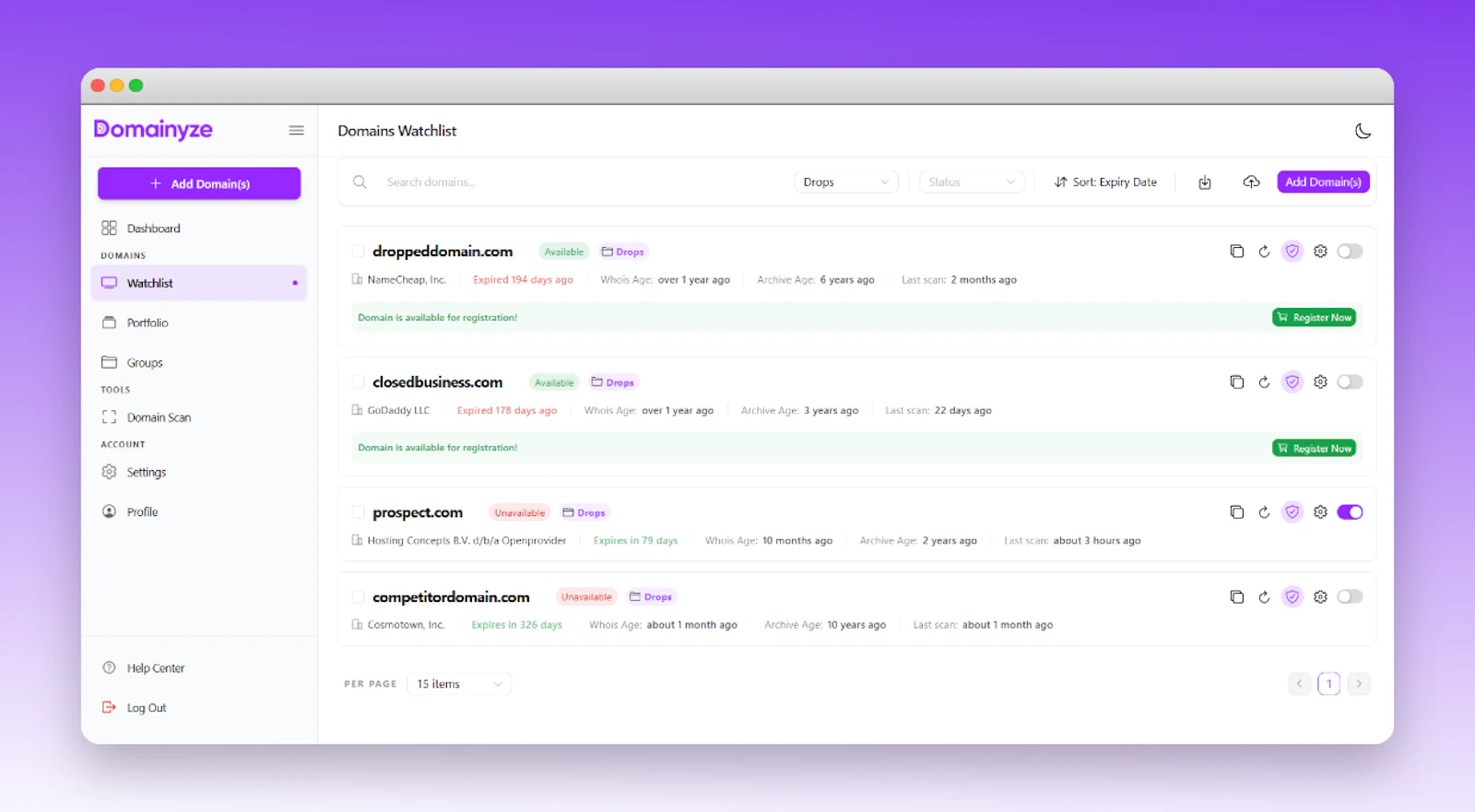 Domainyze screenshot 3