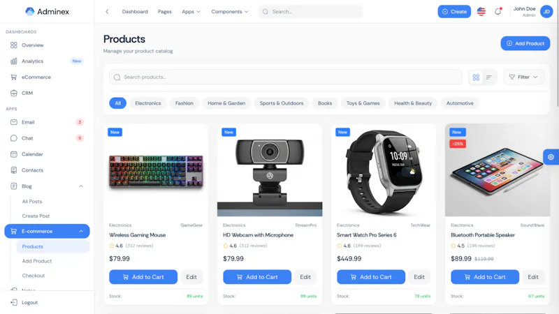 Adminex – Vue 3 Admin Dashboard screenshot 5