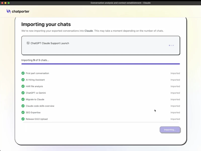 Move your chats from ChatGPT to Claude screenshot 3
