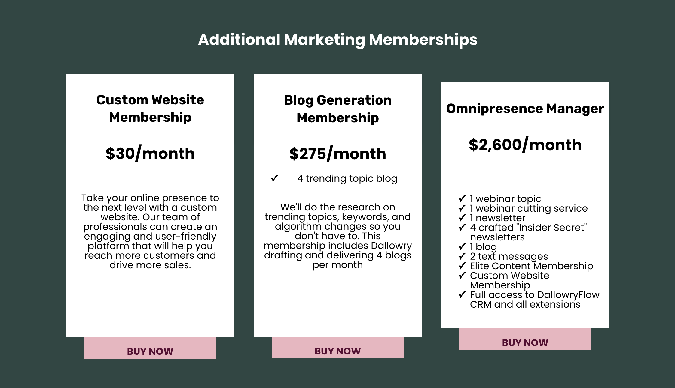 Dallowry Content Creation Memberships media 2