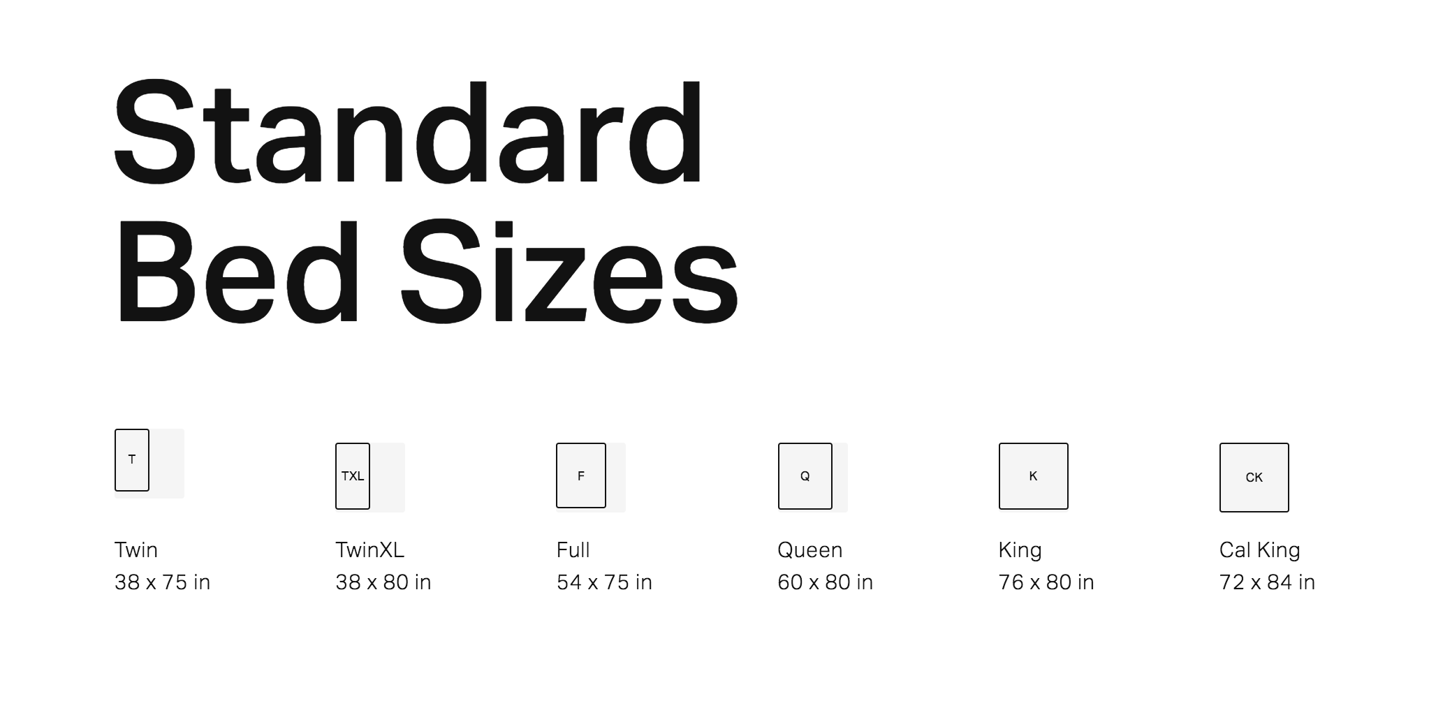 Standard Bed Sizes Product Information, Latest Updates, and Reviews