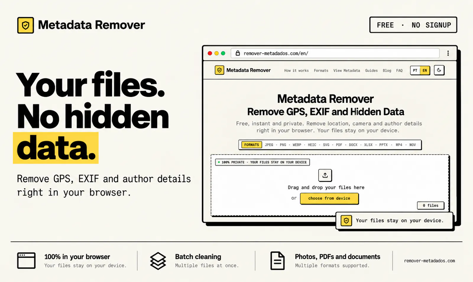 Remover Metadados screenshot 1