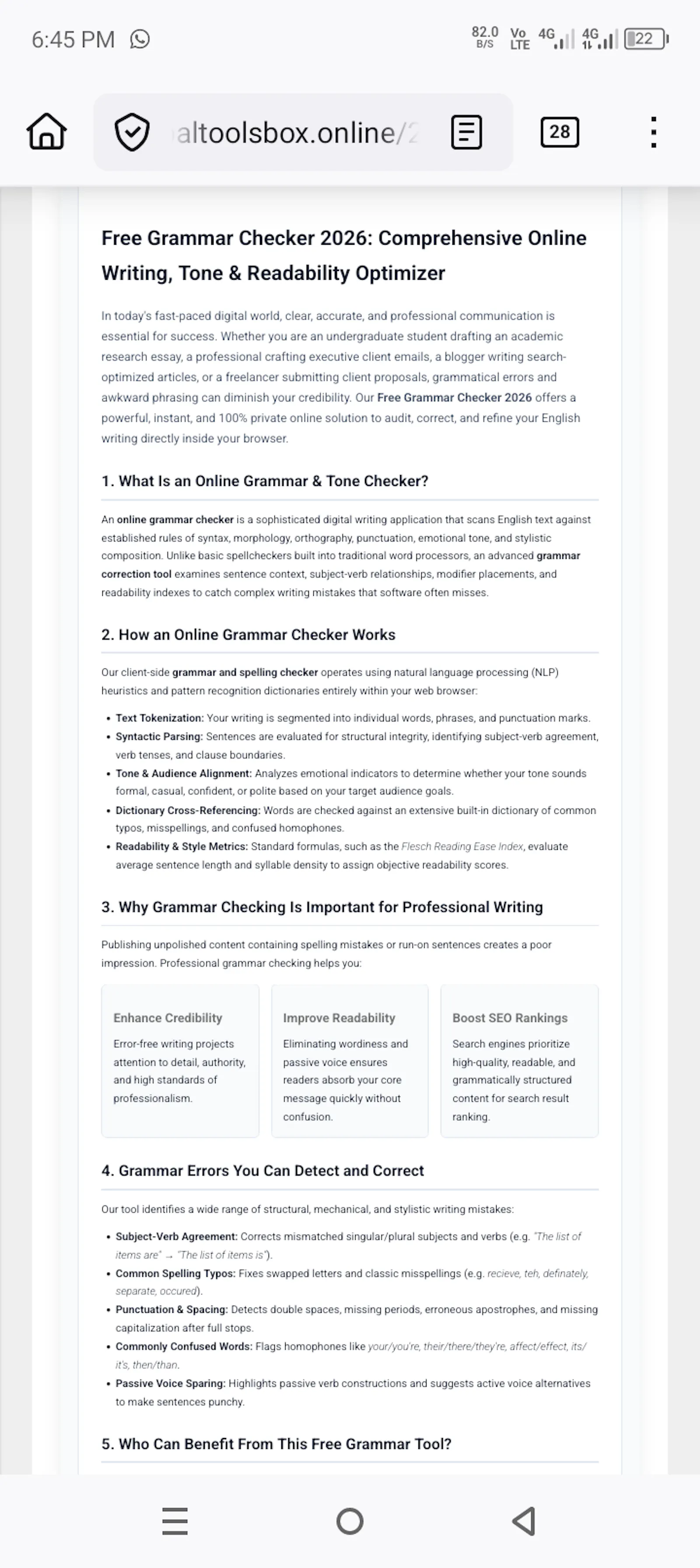 Free AI Grammar Checker screenshot 3