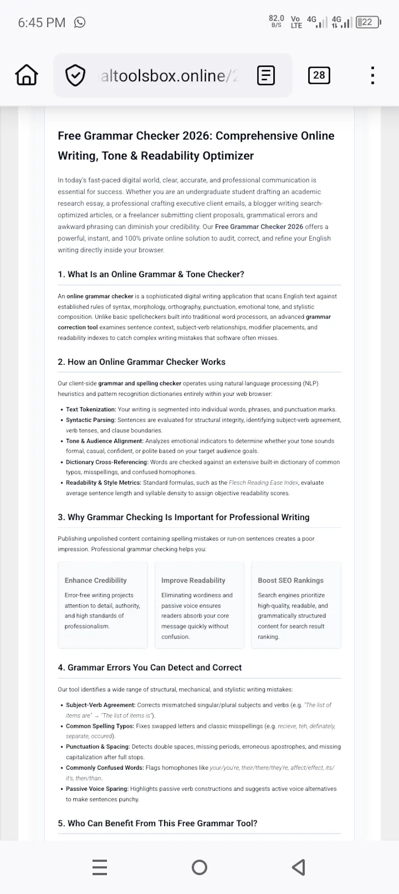 Free AI Grammar Checker screenshot 3