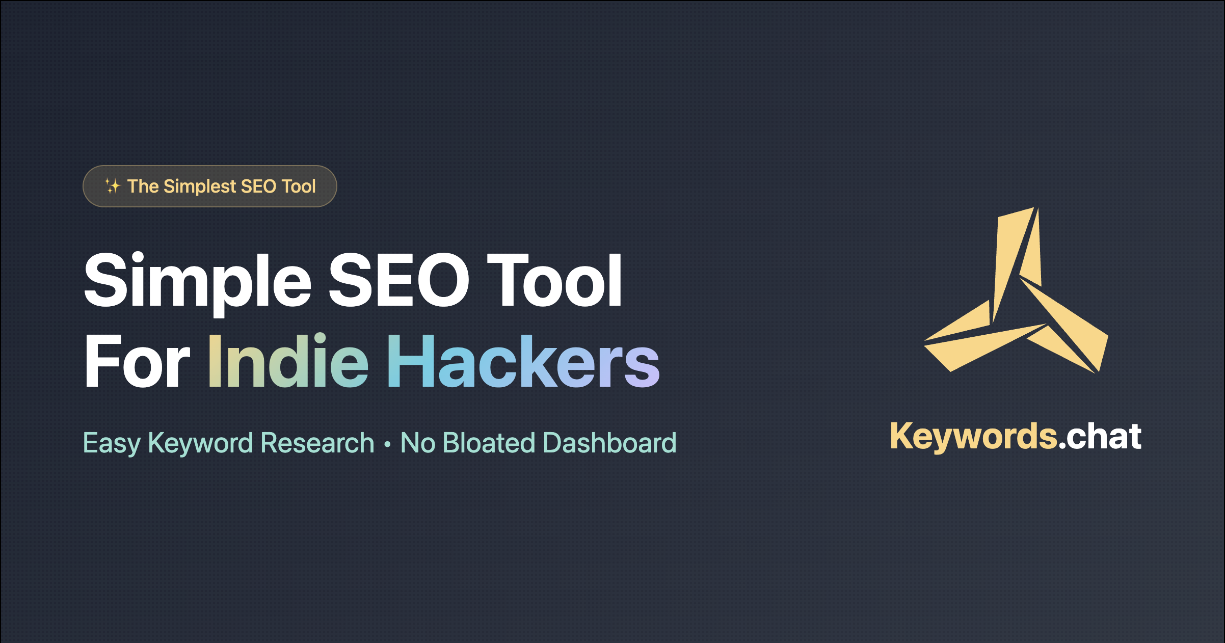 Keywords.chat - Main screenshot showing features and interface