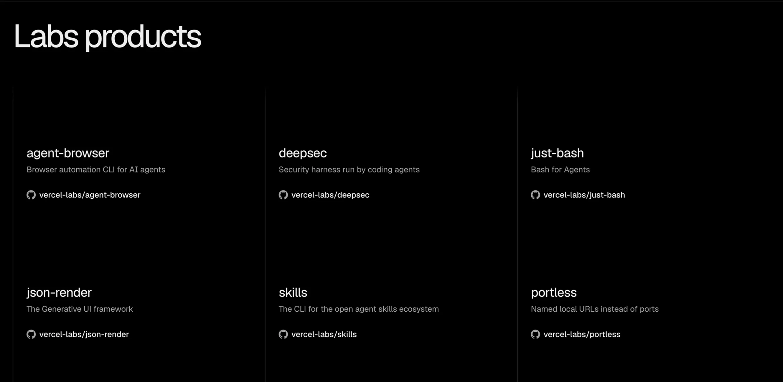 Vercel Labs screenshot 3