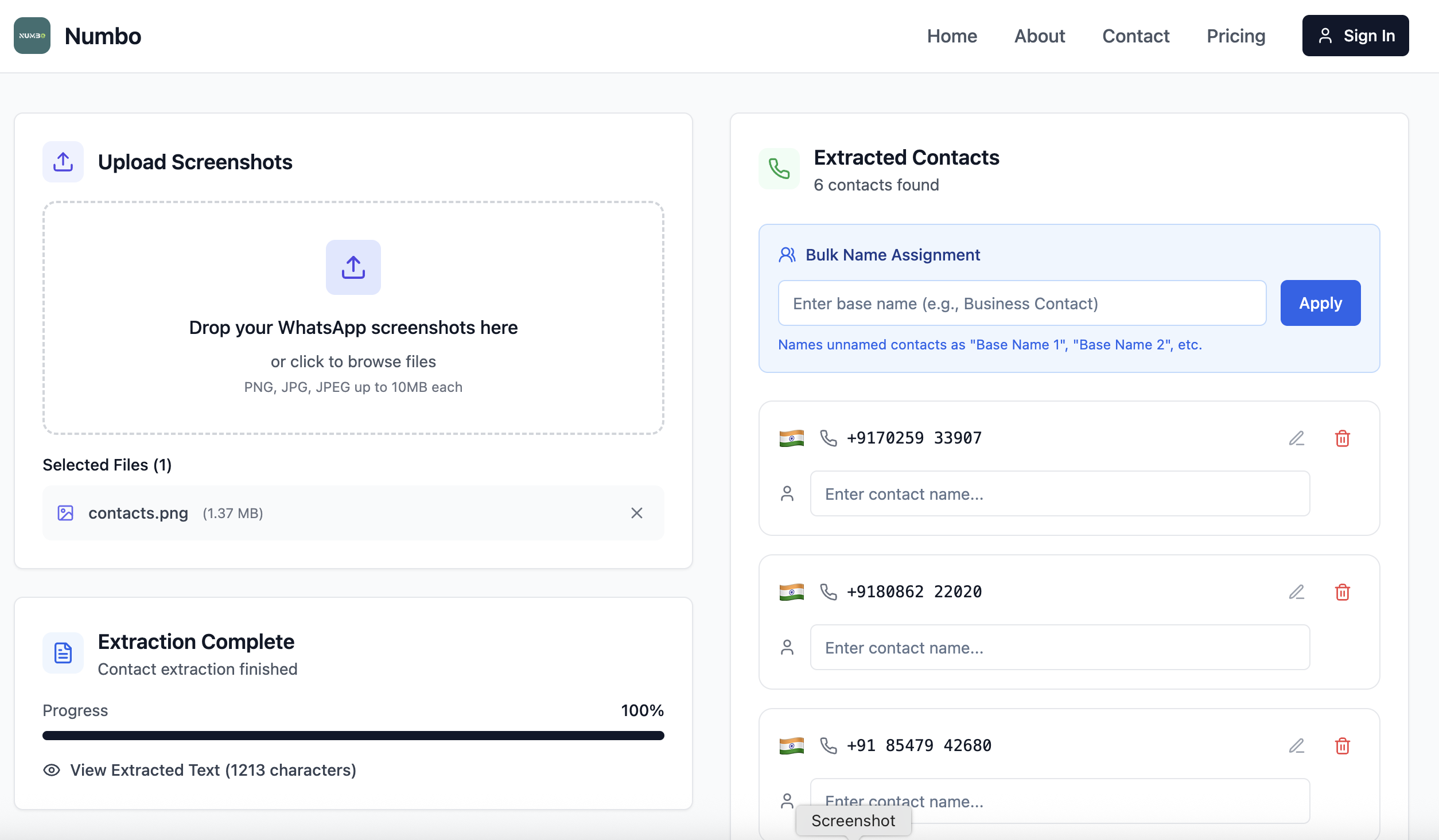 WhatsApp Contact Extractor gallery image