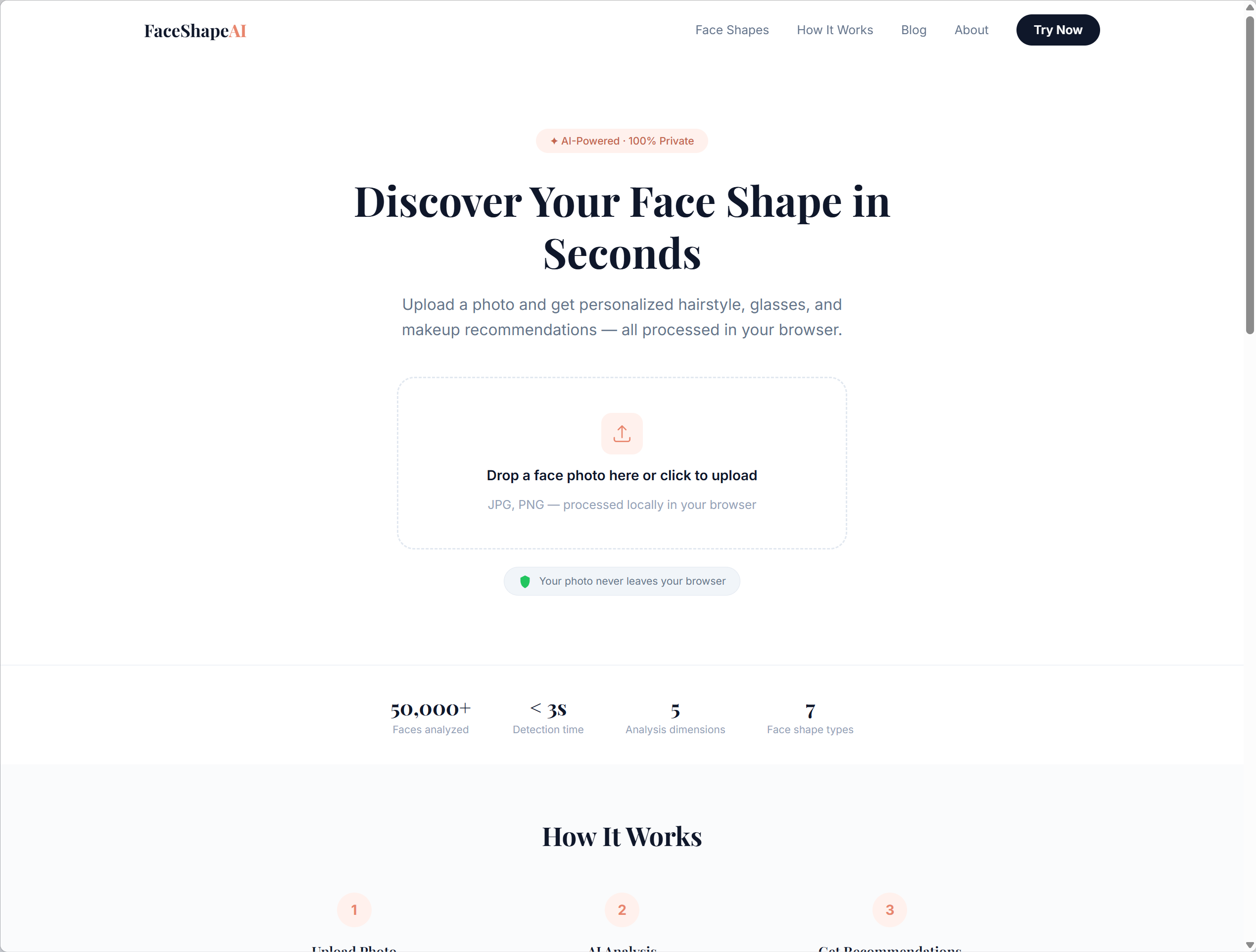 Face Shape AI Detection gallery image