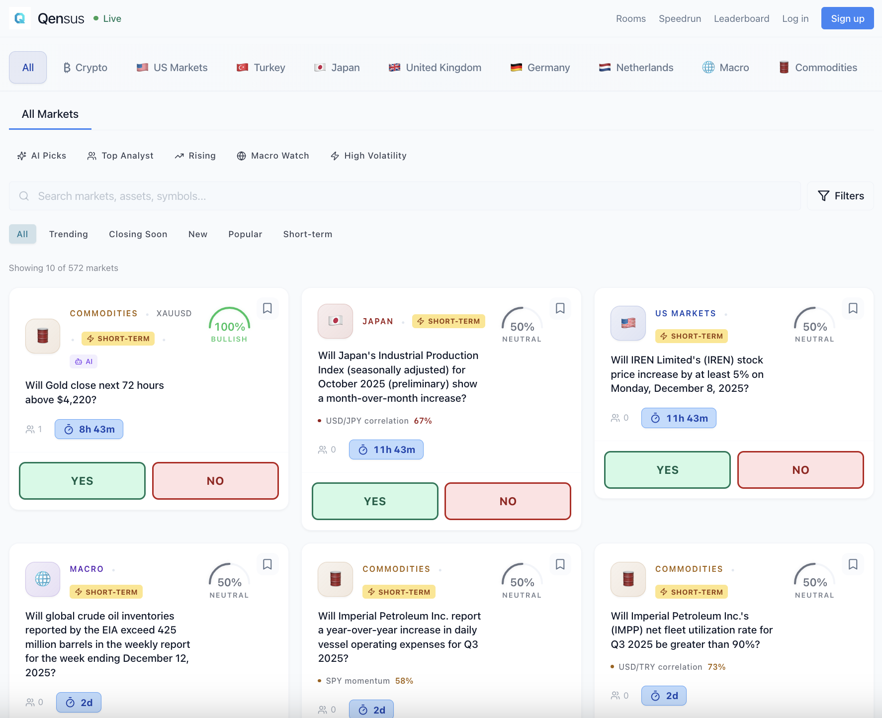 Qensus - Main product screenshot demonstrating key features and user interface