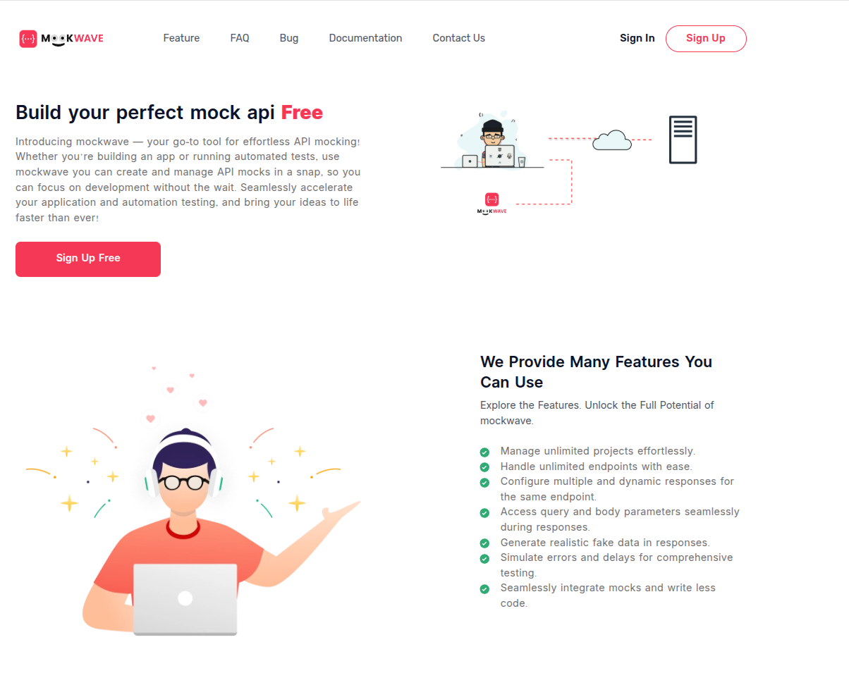 Mockwave - เครื่องมือเยาะเย้ย API ฟรี - แม็กค์เวฟ media 3