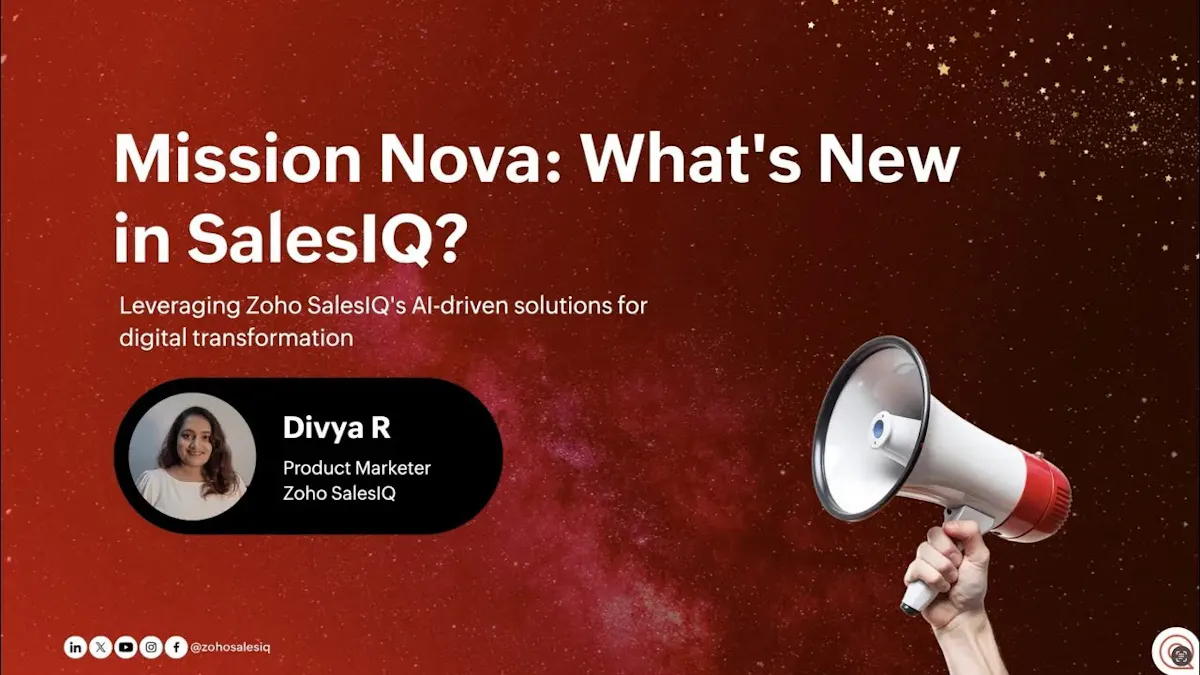 Zoho SalesIQ Nova '25
