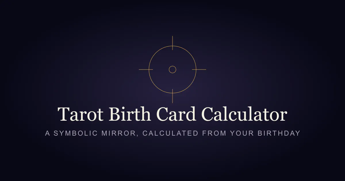 Tarot Birth Card Calculator gallery image