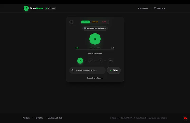 SongGuess screenshot 2