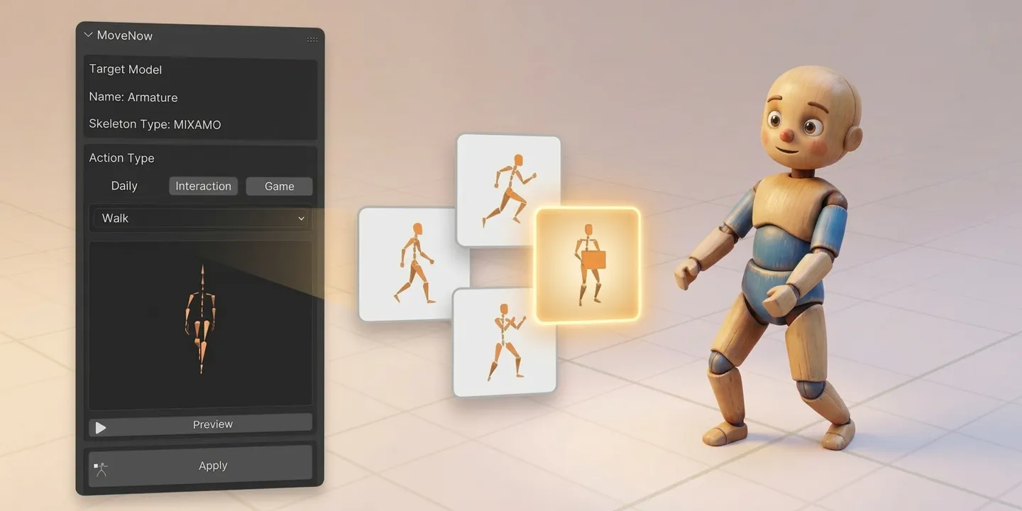 MoveNow (Add-on for Blender) gallery image