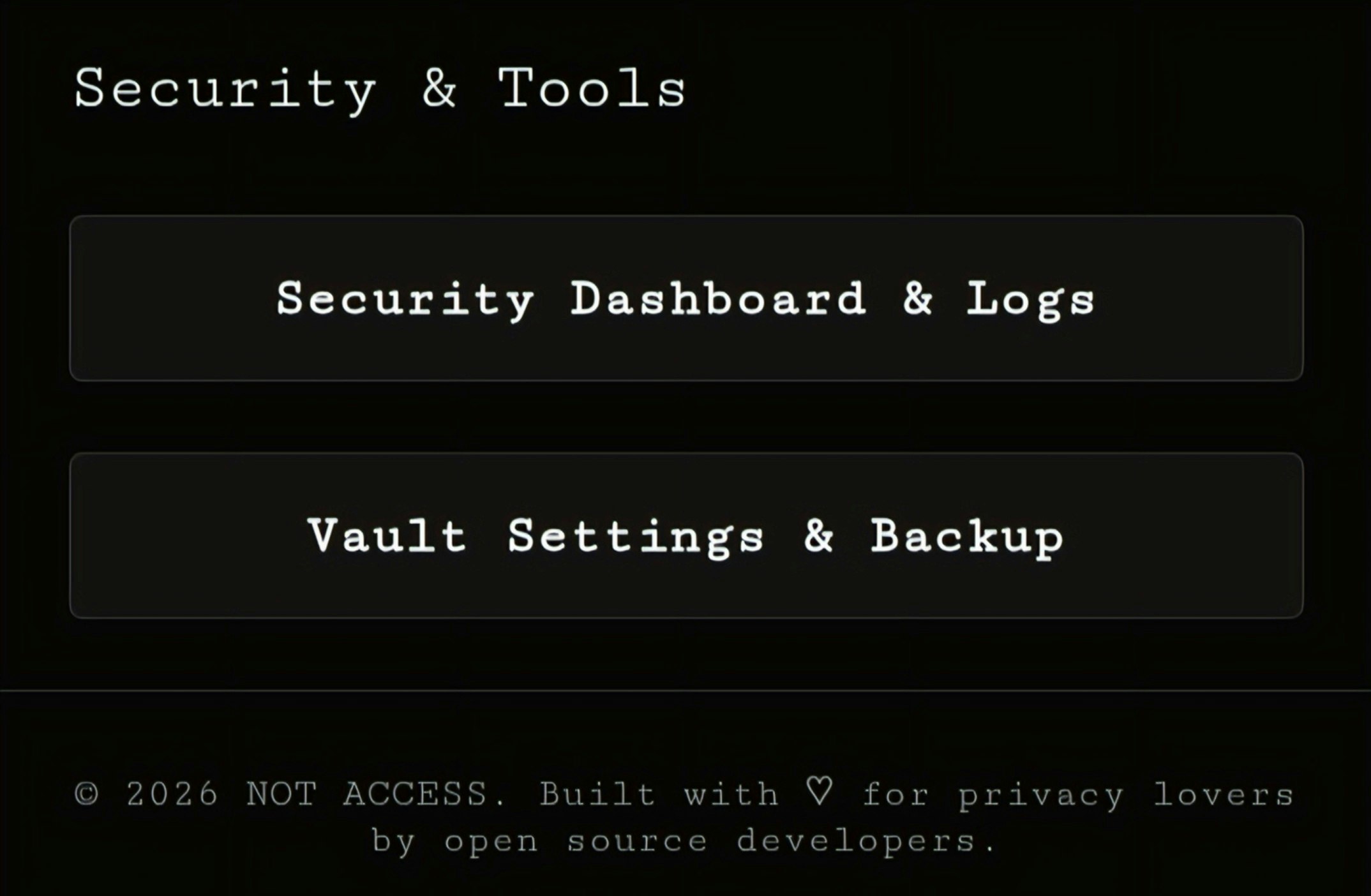 NOT ACCESS gallery image