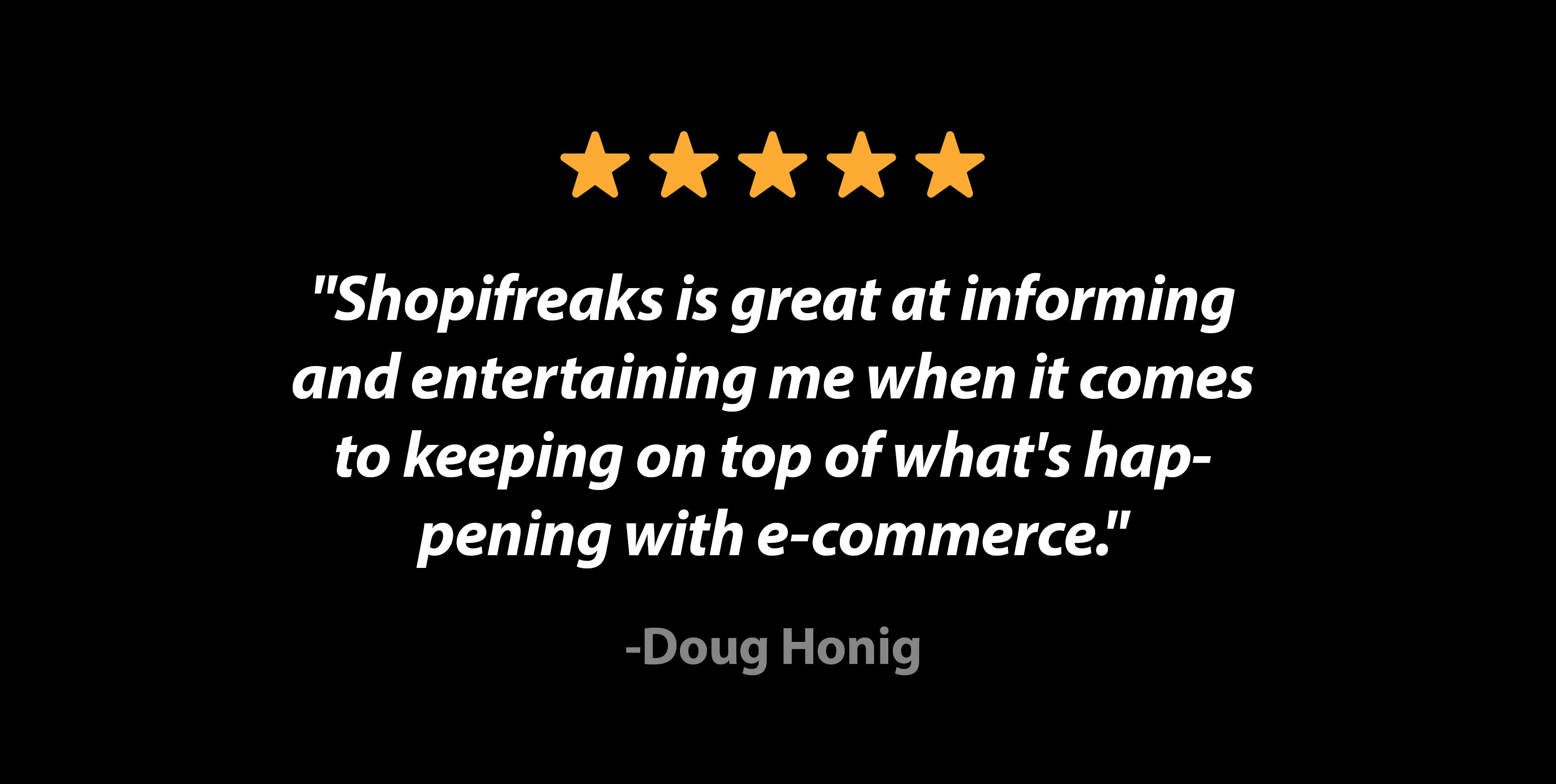 Shopifreaks E-commerce Newsletter gallery image